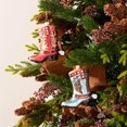 thumbnail image 6 of Melrose 94196DS 4.25 in. Glass Cowboy Boot Ornament, Blue & Red - Set of 6, 6 of 6