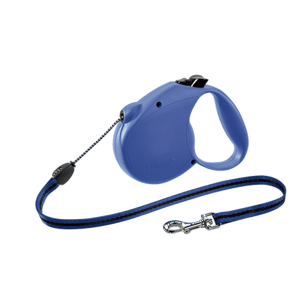 - flexi Retractable Dog Leash (Cord), 16 ft, Medium, Blue