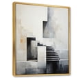 thumbnail image 2 of Designart "Barrier Simplistic Dam Minimalist painting II" Cityscapes Floater Framed Canvas Print, 2 of 7