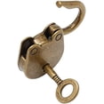 thumbnail image 4 of Juego de 2 mini candados antiguos de estilo vintage con llave, mini candado antiguo de bronce antiguo (oso), 4 of 5