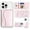 Pink, variant on ADANNU 2-in-1 White Magnetic Card Holder & Phone Stand for iPhone, 6 Card Slots, PU Leather, MagSafe Compatible
