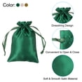 thumbnail image 3 of REGALWOVEN Satin Bags with Drawstring, Wedding Favor Bags Gift Packaging Green, Champagne, Gold Tone, 3 of 6