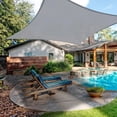 thumbnail image 3 of Yescom 16x16' 95% UV Block Square Sun Shade Sail Canopy Outdoor Patio Pool Cover Net, 3 of 9