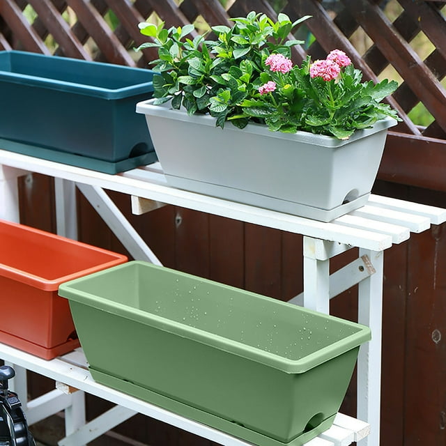Ganfancp Jardinera Plástico Jardinera Balcón Jardinera Jardinera Artículos En Liquidación 1* Maceta