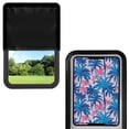 thumbnail image 2 of XYZCANDO Tropical Palm Tree RV Door Window Shade Stylish Camper Decor Foldable RV Window Shade RV Window Cover Travel Trailer Door Blackout Window Shade Fits for RV Interior Door Window Blue, 2 of 7