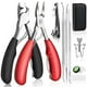 thumbnail image 1 of Juego de 8 alicates profesionales para uñas de los pies, súper afilados, de acero inoxidable de alta calidad, juego de pedicura para uñas encarnadas gruesas y duras, paroniquia, hongos en las uñas, 1 of 7