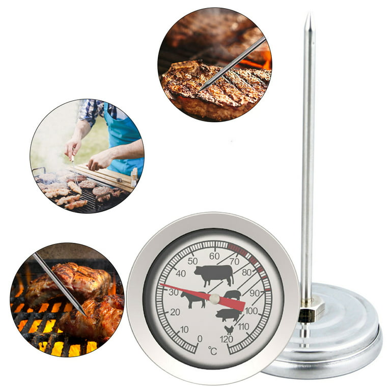 TenYua Digital Stainless Cooking Thermometer with Instant Read, Long Probe,  LCD Screen, Anti-Corrosion, Best for Food, Meat, Grill, BBQ, Milk, and
