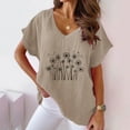 thumbnail image 2 of Womens Summer Tops Casual Country V Neck Tee Shirts Plus Size Womens Shirts Pack Previous Orders, 2 of 4