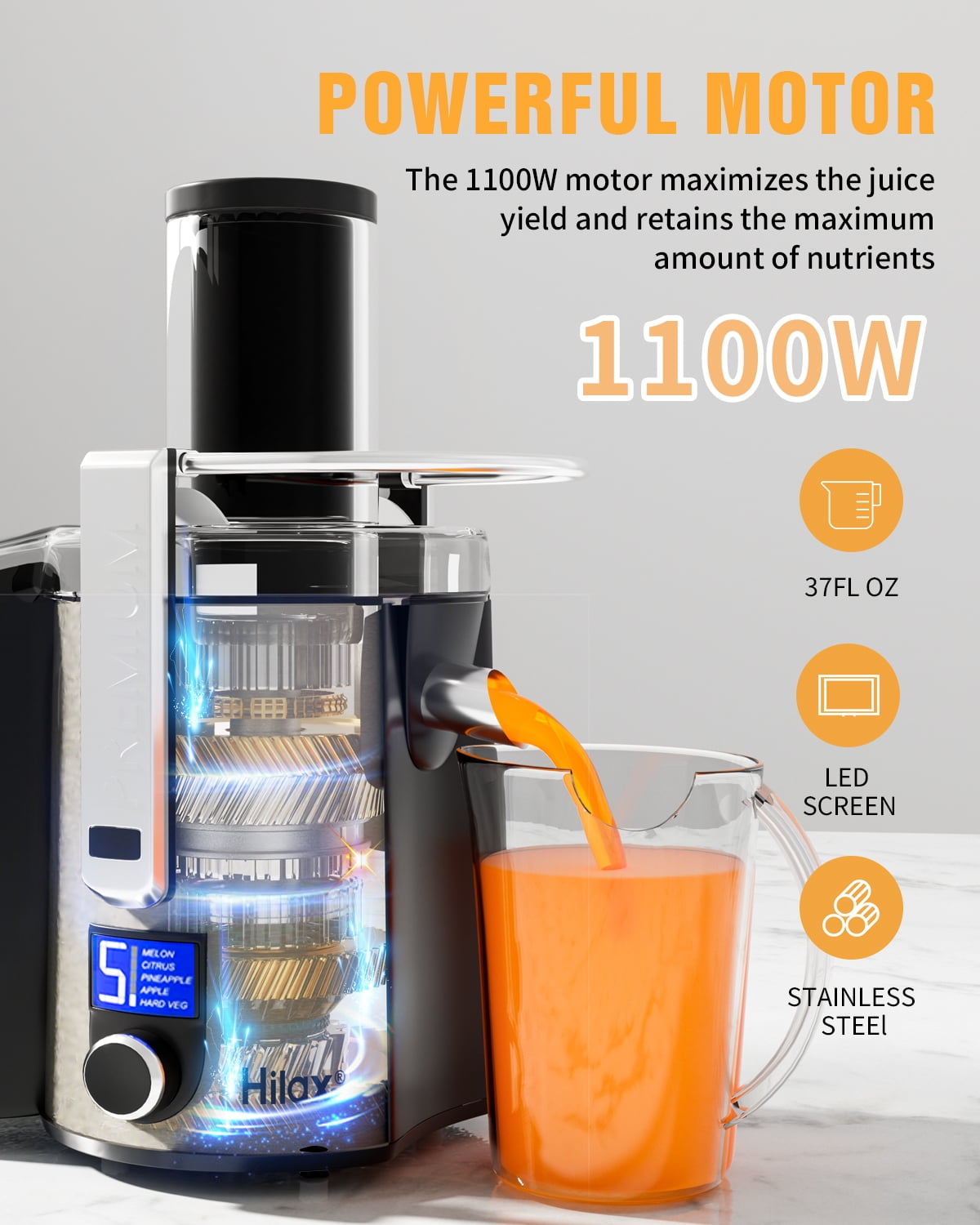 Free Shipping! Hilax 5-SPEED Centrifugal Juicer Machines Free Shipping! Hilax 5-SPEED Centrifugal Juicer Machines