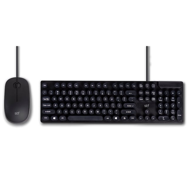 Combo alámbrico 2 en 1 STF Teclado + Mouse