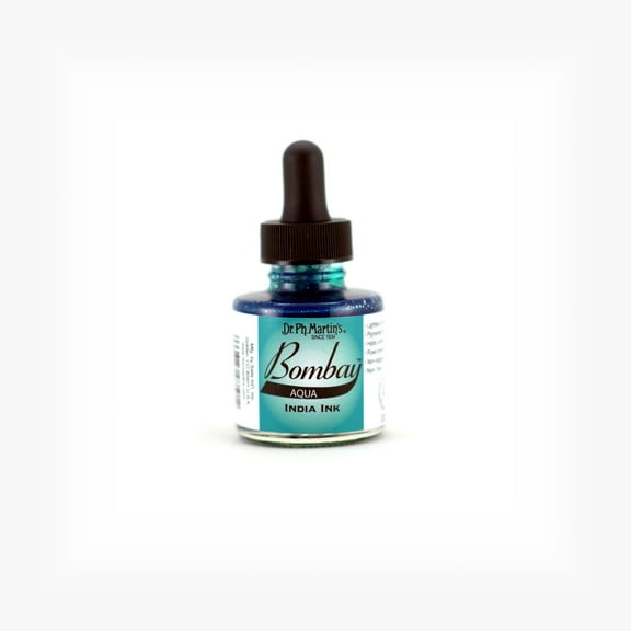 Dr. Ph. Martin's Bombay India Ink, 1.0 oz, Aqua (19BY)