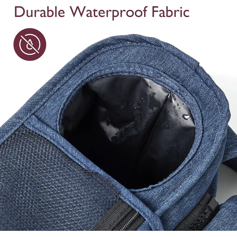Momcozy Universal Stroller Organizer, Blue Insulated Cup Holder photo 5