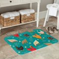 thumbnail image 7 of Picia Hens And Rooster Pattern Flannel Doormat – 16x24 Inch Non-Slip Indoor Mat, Absorbent & Quick-Dry Rug for Entryway, Bathroom, Kitchen, and Bedroom, Machine Washable, 7 of 7