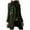 Olive Green, variant on Herrnalise Women's Double Breasted Pea Coat Winter Mid-Long Trench Coat with Belt Black,XXL