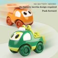 thumbnail image 4 of Educación Temprana, Juguete para Bebés de 1 Año, Coches Push and Go, Juguetes para Niños y Niñas de 1, 2, 3, 4, 5, 6 Años, Juego de Vehículos de Juguete con Fricción (4 Piezas de Juguete Pre, 4 of 5