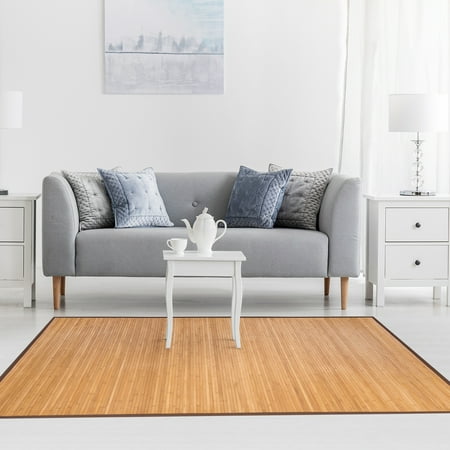 5 X 8 Bamboo Area Rug Floor Carpet Natural Wood Outdoor New Canada 5 X 8 Bamboo Area Rug Floor Carpet, Large Outdoor Bamboo Rugs