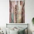thumbnail image 4 of Marine Life Tapestry, Navy Sea Life Yacht Theme Colored Wood Backdrop with Rudder like Compass Image, Wall Hanging for Bedroom Living Room Dorm Decor, 60W X 80L Inches, Multicolor, by Ambesonne, 4 of 5