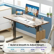 edx Electric Standing Desk, Height Adjustable Desk, 40 x 24 Inches Ergonomic Stand up Desk with Memory Preset and T-Shaped Metal Bracket for Home Office