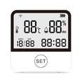thumbnail image 2 of Temperature WiFi Temperature Humidity Monitor Smart Temperature & Humidity Sensor Meter with LCD Screen Digital Indoor Hygrometer, 2 of 7