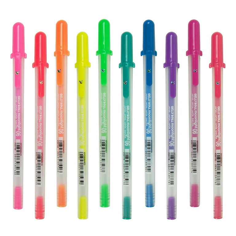 10 Sakura Gelly Roll Pens, Colored, Moonlight 10 Sakura Fine Point