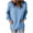 Light Blue, variant on Women's Casual Long Sleeve V Neck Sweatshirts Cute Loose Fit Lightweight Pullover Tops with Pockets