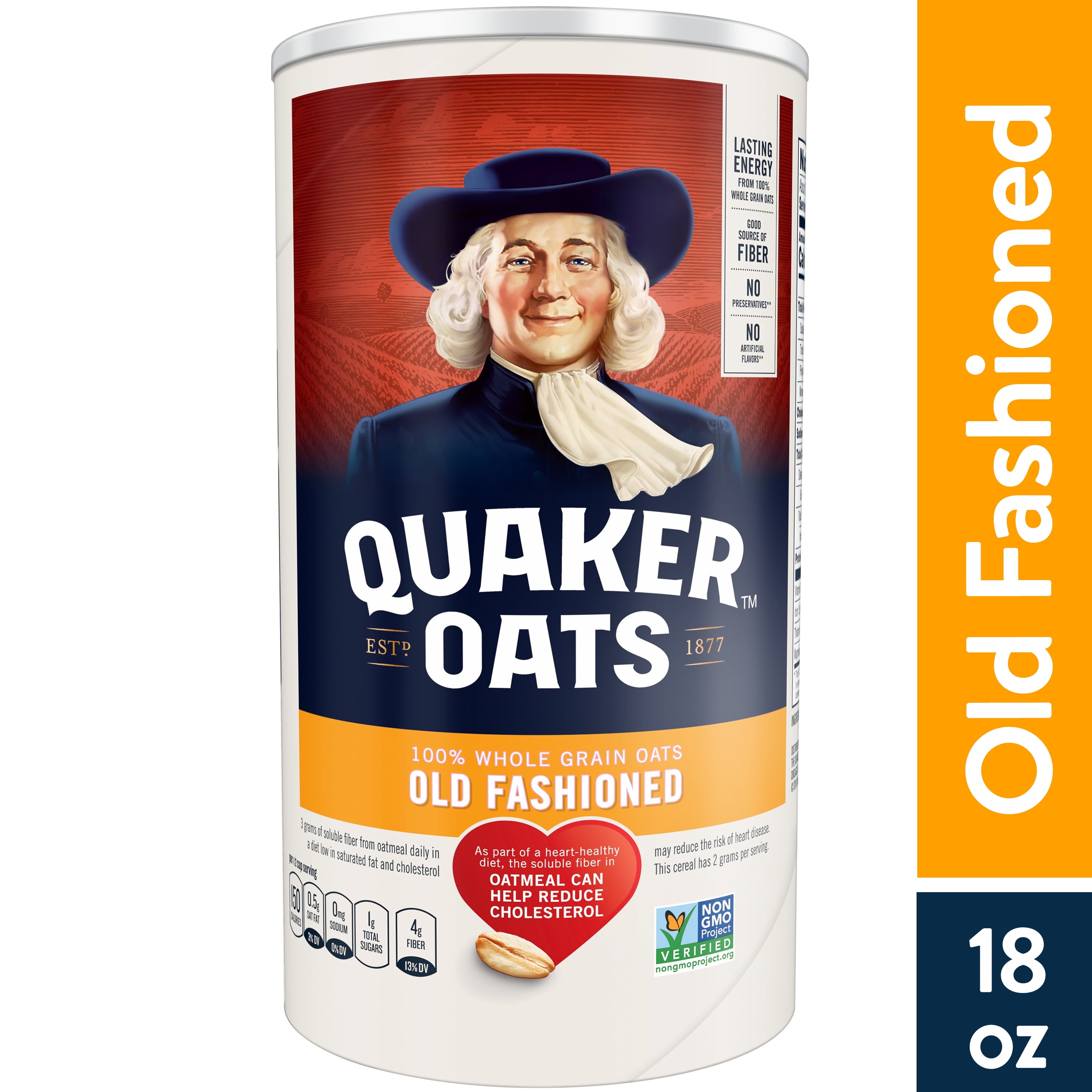 Quaker, Old Fashioned Oatmeal, 18 oz