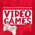 thumbnail image 3 of CafePress - V Is For Video Games Valentines Day Gamer T Shirt - Mens Football Shirt, 3 of 4