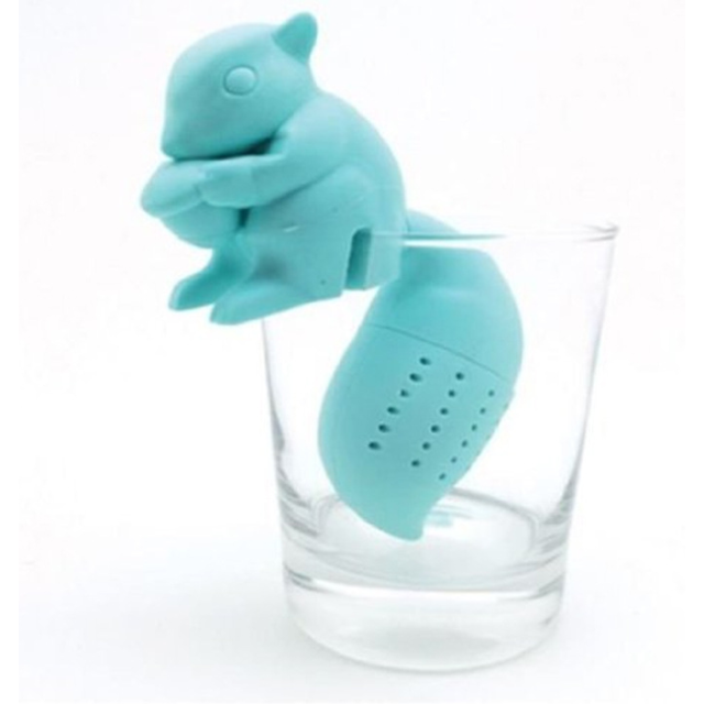 Tea Infuser - Squirrel tail Silicone Loose Leaf Tea Infusers Tea Strainer Hot Tea Filter