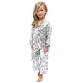 thumbnail image 4 of GDREDA Two Piece Pant Set for Girl Children Doodling Imitation Silk Pajamas New DIY Hand Drawn Set Home Clothes White,9-10 Years, 4 of 8