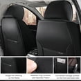 thumbnail image 2 of Leather Seat Covers Fit for Toyota 96% Models,Car Seat Covers Full Set,Waterproof Car Seat Cushions with Airbag（Standard-Black&Coffee）, 2 of 6