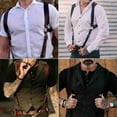 thumbnail image 3 of shenz Fashion Body Chest Harness Adjustable Mens Faux Leather Vest Straps Braces Sexy Men Women Body Suspenders,brown, 3 of 9