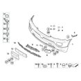 thumbnail image 4 of 51117116667 51117116668 Support de Pare-Chocs avant Housse de Protection pour BMW X5 E53 2003-06-, 4 of 4