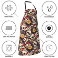 thumbnail image 6 of Bingfone rock Skull record artist Apron Gifts For Men, Women Professional Grade Chef Apron for Kitchen,BBQ & Grill, 6 of 8