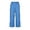 Blue, variant on Women's High Waist Cargo Style Cropped Pants Stretchy Flex Flat Front Beige S