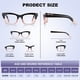 thumbnail image 3 of Gafas de lectura XXZQRYHN Oprah para mujer Blue Light, paquete de 5, 3 of 6