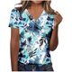 thumbnail image 4 of Camiseta de Manga Corta con Cuello en V, Camiseta Larga de Moda Y Ligera para Mujeres, 4 of 5