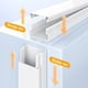 thumbnail image 4 of Kit De Canalización De Cubierta De Cable, Cinta De Instalación Transparente Para Ocultar Cables De TV, Elegante, Eficiente, Multiusos, Fácil De Instalar, Duradera Para El Hogar, 4 of 7