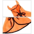 thumbnail image 4 of Pet Halloween Costume 3Pcs Set Adjustable Orange Cloak Cute Horns Design with Pumpkin Decoration Collar & Glasses, 4 of 8