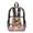 Tropical Sloth Flower, variant on ZIATUBLES Clear Backpack, Heavy Duty Fabric & PVC Transparent Bookbag with Highland Cow Sunflower Leopard Print, Large Capacity See Through Backpack for School College Work Travel Security
