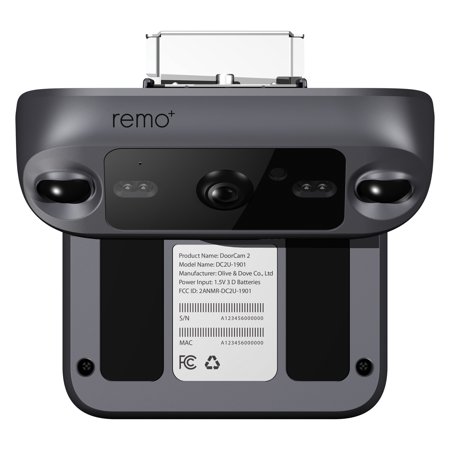 Remo+ DCM2MG DoorCam™ 2 1080p Full HD Wi-Fi® Smart over-the-door Outdoor Security Camera  Black
