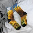 thumbnail image 5 of KLL Sky Golden Sunflower Field Print Cool Socks Men's Women's Crew Socks Funny Crazy Novelty Stockings, 5 of 6