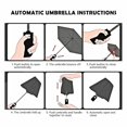thumbnail image 5 of Paraguas automático unisex de fibra de vidrio resistente a las tormentas, estable, grande, talla L-XXL, 5 of 5