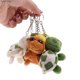 thumbnail image 2 of Llavero con colgante de felpa de tortuga para niños, Bolsa Escolar, Mini llavero de muñeca de Animal, llavero de bolsa de felpa, juguetes colgantes para niños, 6CM, 2 of 5