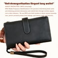 thumbnail image 6 of AlmosTen Wallets for Women PU Leather with RFID Blocking Large Capacity Credit Card Holder Ladies Phone Clutch Travel Long Purse Wristlet Wallets for Women,Black, 6 of 9