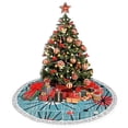 thumbnail image 4 of Falda con forma de árbol de Navidad, modelo GHYGTY, moderna, de mediados de siglo, 122 cm, con escot, 4 of 4