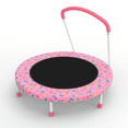 thumbnail image 4 of HOQBN 36 inch Trampoline for Kids,Outdoor Indoor Mini Trampoline with Handle,Pink, 4 of 5