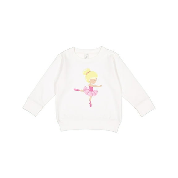 Inktastic Ballerina, Ballet Girl, Ballet Dance, Blonde Hair Toddler Sweatshirt