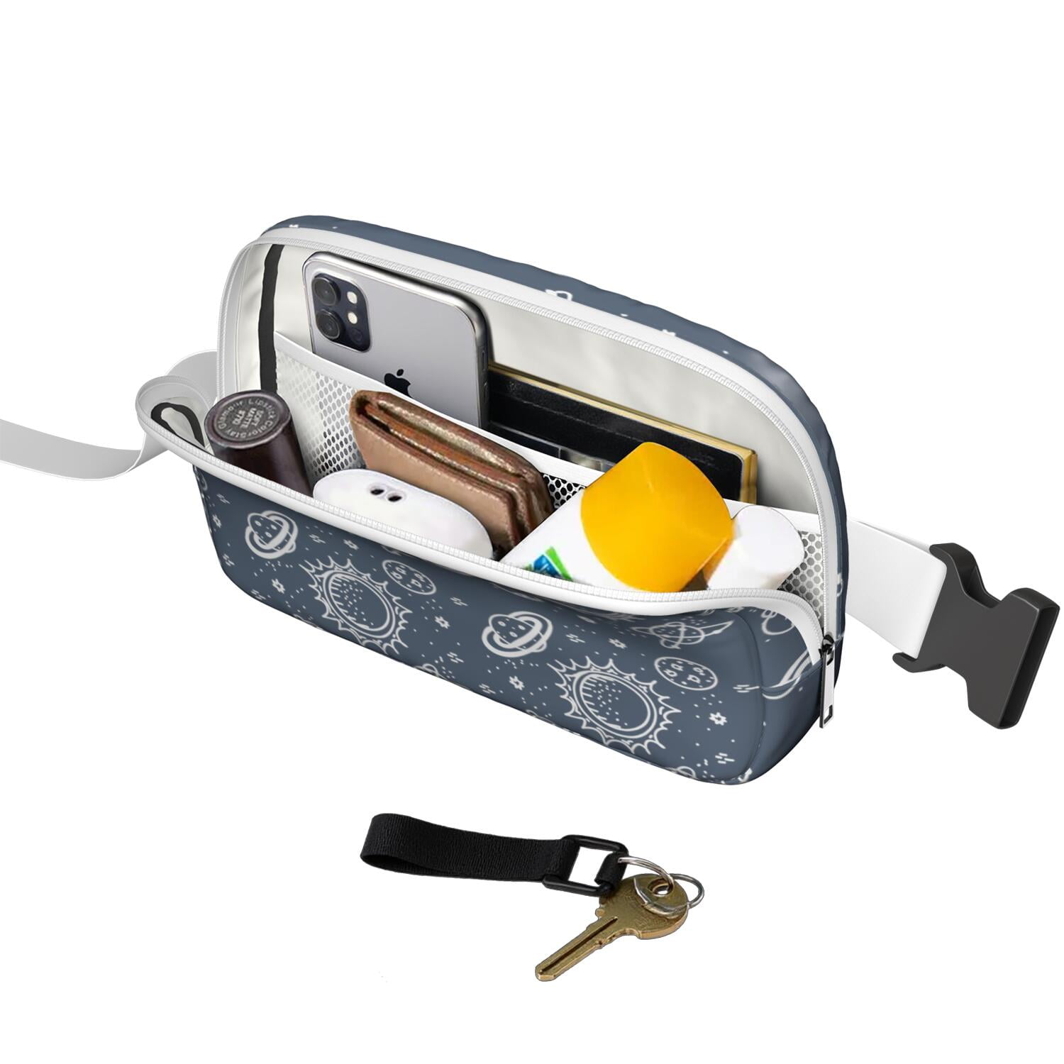 Sci-Fi Galaxy Belt Bag – Cosmic Fanny Pack with Celestial Print for Starry Night and Space Enthusiasts