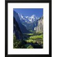 thumbnail image 2 of Switzerland, Bernese Oberland, Lauterbrunnen Town and Valley, Framed Art Print Wall Art by Michele Falzone Sold by Art.Com, 2 of 5
