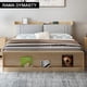 thumbnail image 4 of Solid wood bed double bed large bed European solid wood master bedroom 1.8 m wedding bed with storage My Lux Decor Round, 4 of 9